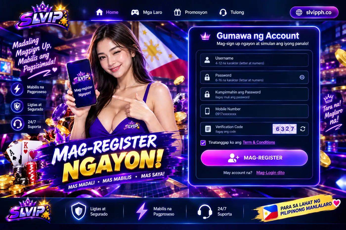 SLVIP Registration account creation guide